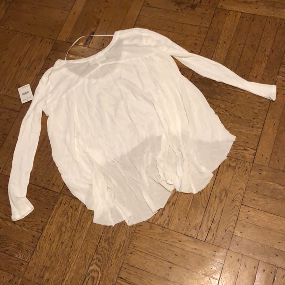 Free People Blouse Boho Long Sleeve Top - Picture 2 of 2